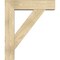 Ekena Millwork Traditional Block Rough Sawn Bracket w/ Offset Brace, Douglas Fir, 8"W x 32"D x 38"H BKT0806X32X38TRA05RDF - alternate 2